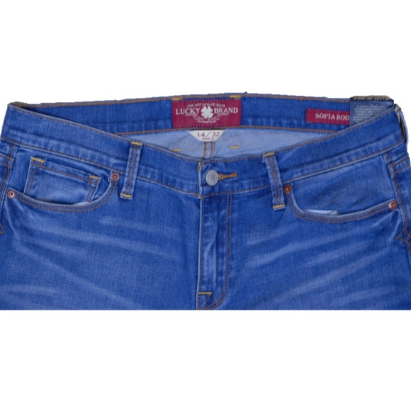 Lucky Brand Sophia Boot Cut Ankle Jeans Size 14/32 - Picture 3 of 5
